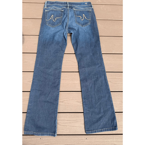 AG Adriano Goldschmied The Angel Boot Cut Blue Jeans Denim 30 x 33 Womens 30R - Picture 3 of 11